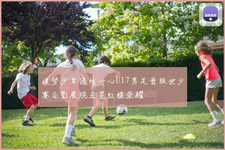 追梦少年团结一心U17男足晋级世少赛合影展现五星红旗荣耀